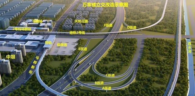 南京绕城公路万家楼互通改造工程